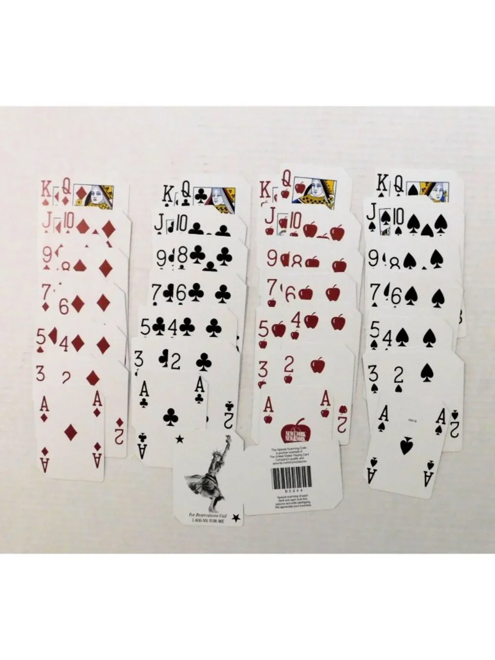 New York New York Hotel & Casino Las Vegas Playing Cards Used Actual Play Bee